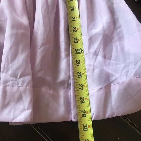 TWOTWINSTYLE V-Neck Ruched Cut Out Mini Puff Sleeve Dress Size Small Pink - Picture 8 of 8